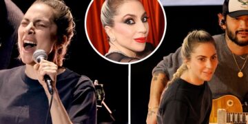 ظاهر ساده لیدی گاگا در مراسم اسکار