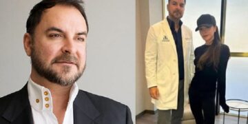 همسر دیوید بکهام در کنار پزشک ایرانی!