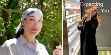 سلفی تابستانی همسر خارجی الهیار صیاد منش در آینه