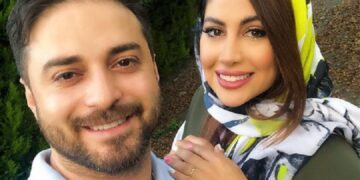 استوری عاشقانه بابک جهانبخش برای همسرش با کیک عجیب