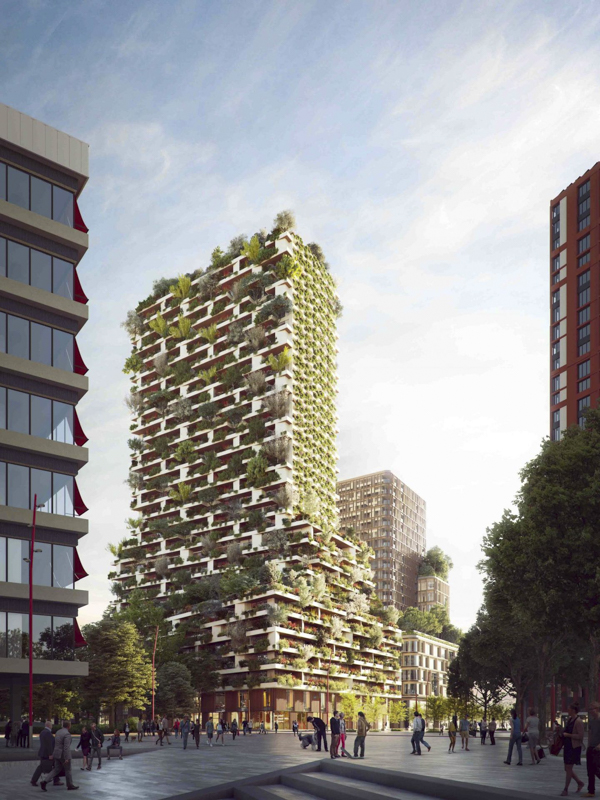 برج سبز به اندازه یک جنگل اکسیژن تولید می