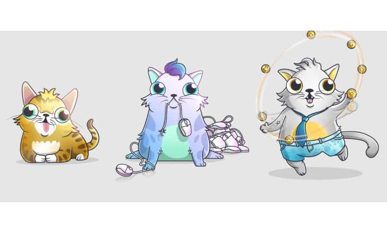 گربه های ویژه CryptoKitties 