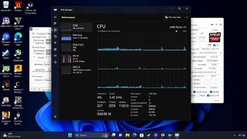 1701196943 547 APU Ryzen Z1 در کامپیوتری کوچک استفاده شد