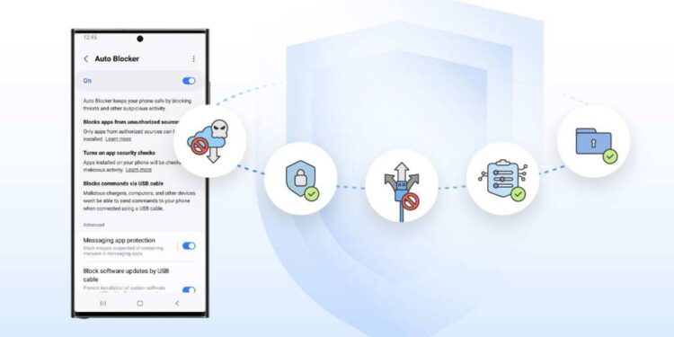 اضافه‌شدن ابزار امنیتی Auto Blocker به گوشی‌های سامسونگ