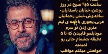 سرقت موبایل هومن حاجی عبداللهی با «قمه نیم متری»