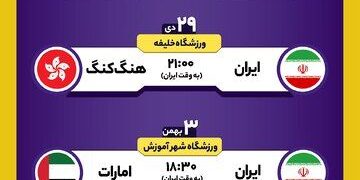 بازی های ایران در جام ملت های آسیا/ اینفوگرافیک