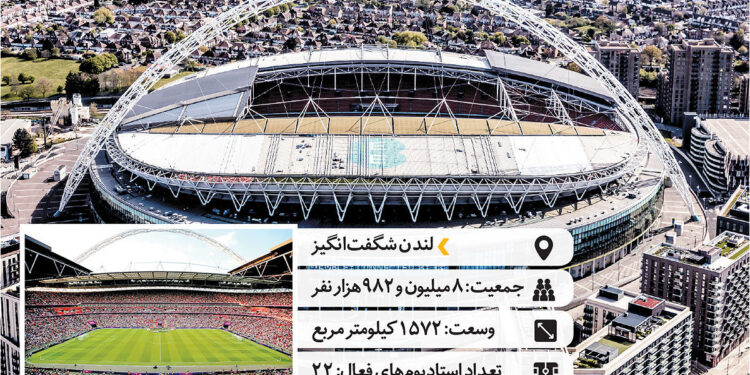 استادیوم‌ها در پایتخت‌های فوتبالی فرق تهران با لندن