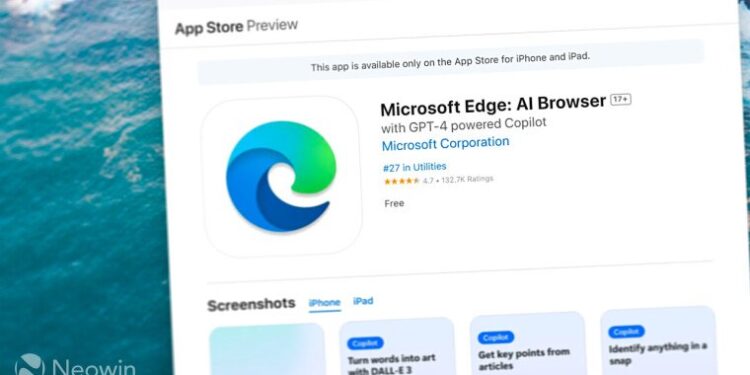 نسخه موبایل مرورگر Edge به Microsoft Edge تغییر نام داد