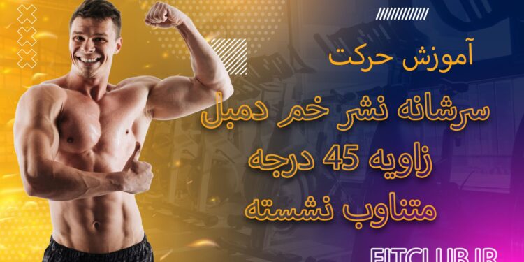 سرشانه-نشر-خم-دمبل-زاویه-45-درجه-متناوب-نشسته