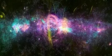 نقشه ای که قبلا دیده نشده از موتور مرکزی کهکشان