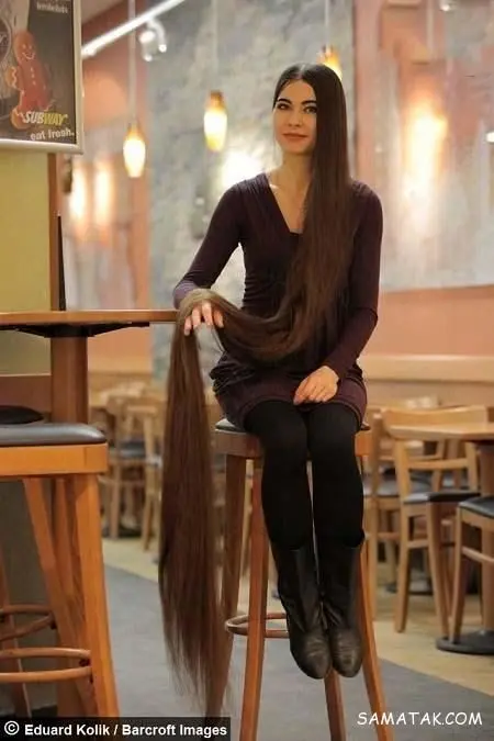 بلندترین موی دختر دنیا