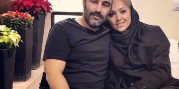 1719315252 عکس عاشقانه و زیبای محسن تنابنده و همسر جوانش در