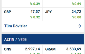 قیمت زنده نرخ طلا و نرخ ارز در بازار استانبول