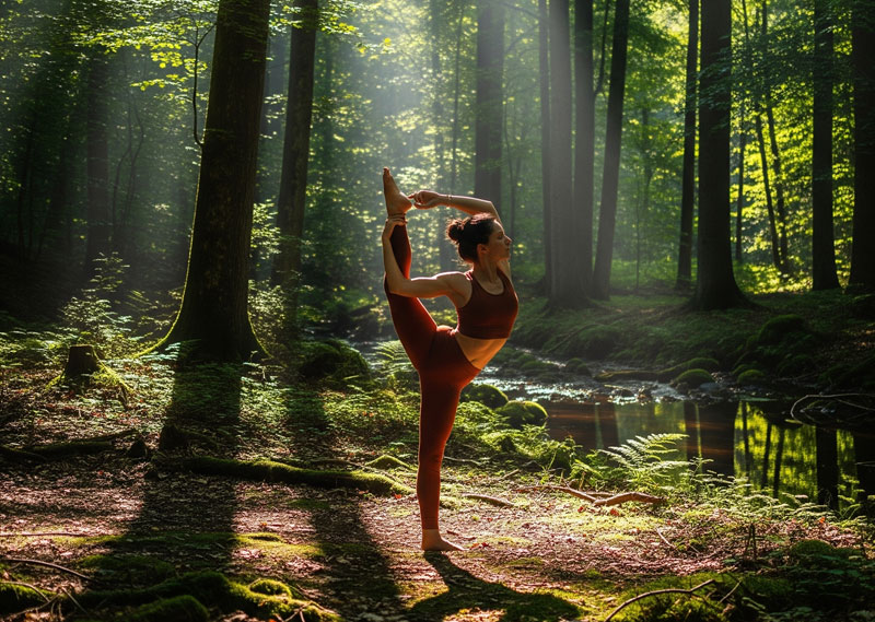 یوگا در طبیعت