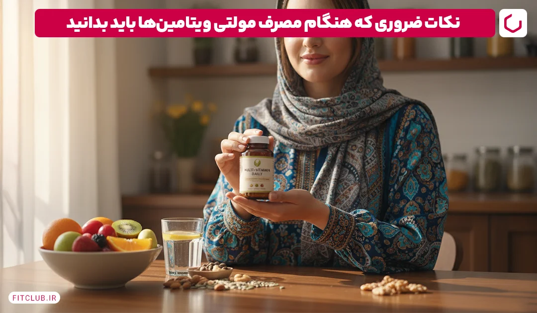 نکات مهم مصرف مولتی ویتامین برای افزایش انرژی فیت کلاب