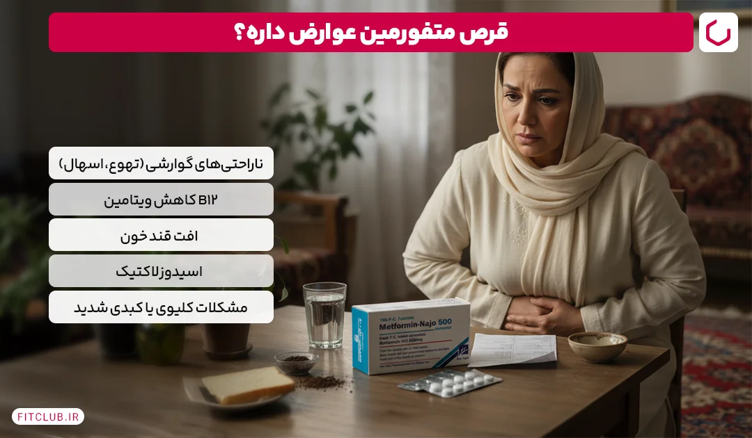 آیا متفورمین عوارض جانبی دارد؟ | باشگاه تناسب اندام
