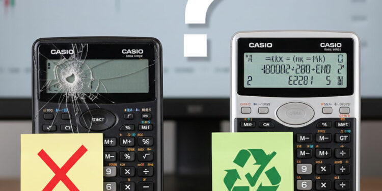 آیا تعمیر ماشین حساب از خرید یک ماشین حساب جدید به‌صرفه‌تر است؟
