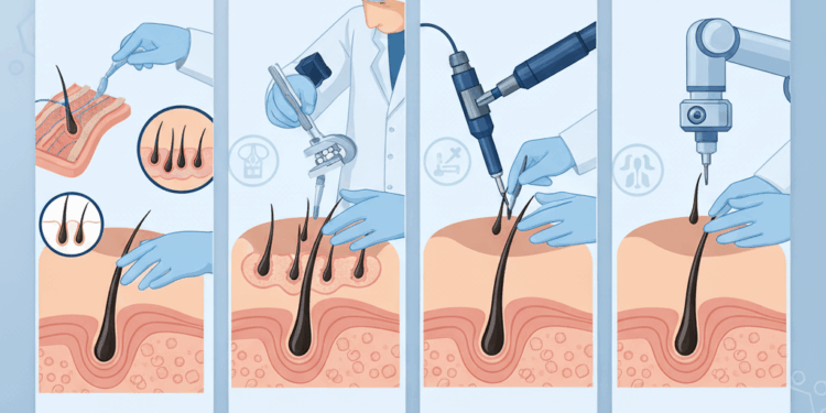 مقایسه روش‌های کاشت مو؛ چرا هیرتاس برتری دارد؟