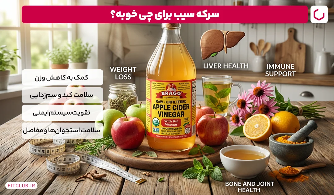 چه کسانی نباید سرکه سیب بخورند؟ | آیا سرکه سیب برای معده مضر است؟ 14 سرکه سیب برای چیست؟ | باشگاه تناسب اندام