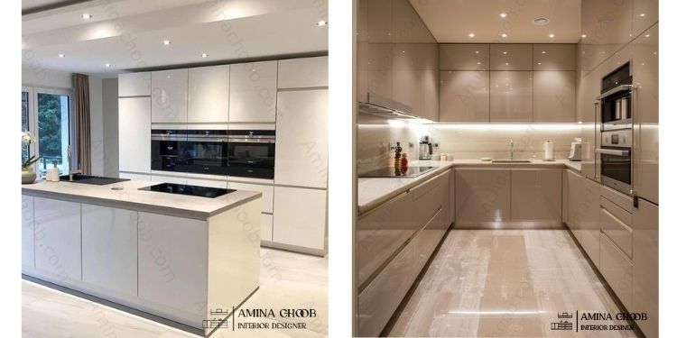 عکس کابینت هایگلاس براق