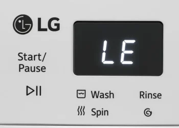ارور LE ماشین لباسشویی ال جی 13 le error le