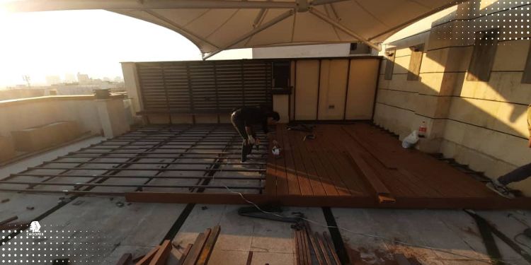 کف سازی روف گاردن