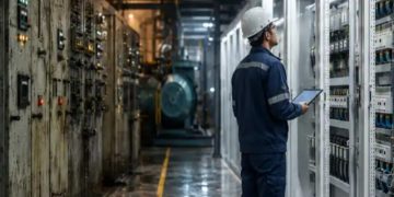 مقایسه شرایط نامناسب محیطی و نگهداری اصولی تابلو برق صنعتی در کارخانه