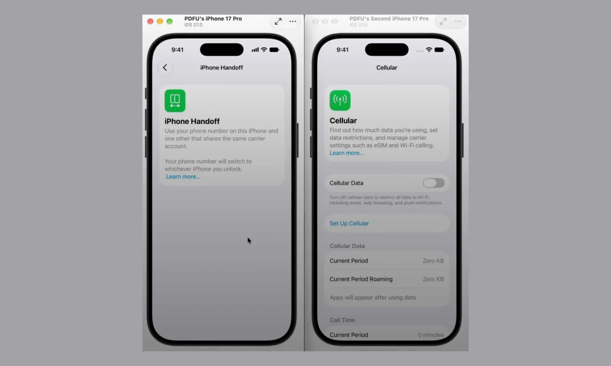 کار با دو آیفون با یک شماره تلفن بسیار ساده تر شد. رونمایی اپل از قابلیت Handoff آیفون در iOS 27 9 کار با دو آیفون با یک شماره تلفن بسیار ساده تر شد. رونمایی اپل از قابلیت Handoff آیفون در iOS 27