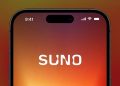 تصویری از لوگوی Suno روی تلفن همراه