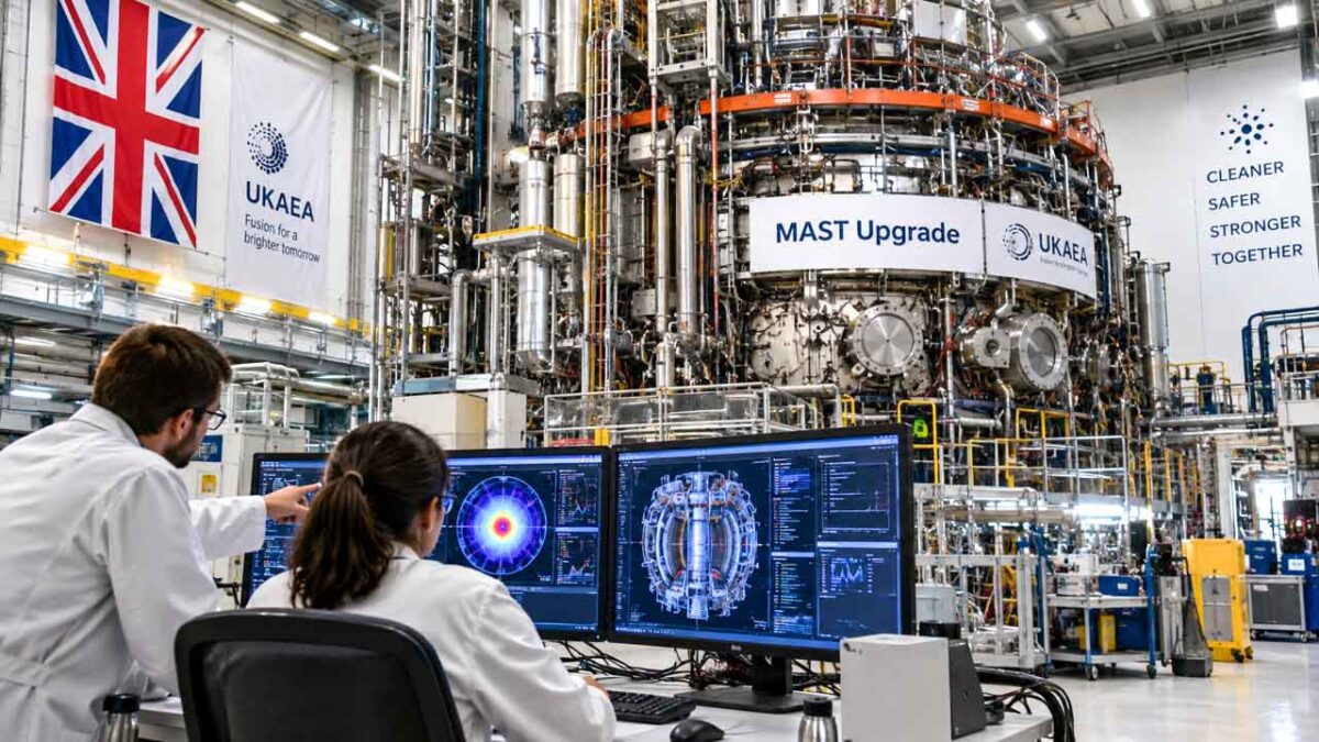 همکاری بریتانیا و آمریکا برای ساخت دوقلوهای دیجیتالی راکتورهای همجوشی 4 محققان مرکز همجوشی MAST Upgrade بریتانیا دادههای آزمایش و مدلهای کامپیوتری توکامکها را بررسی میکنند.