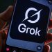 Grok با داده های استارت آپ های شکست خورده آموزش دیده است 7 تصویری از لوگوی Grok روی تلفن همراه
