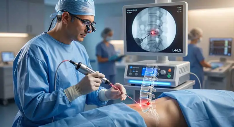 عمل بستن دیسک کمر با لیزر عمل بستن دیسک کمر با لیزر
