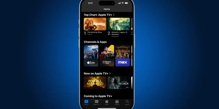 امکان ایجاد پروفایل های جداگانه در اپلیکیشن Apple TV با