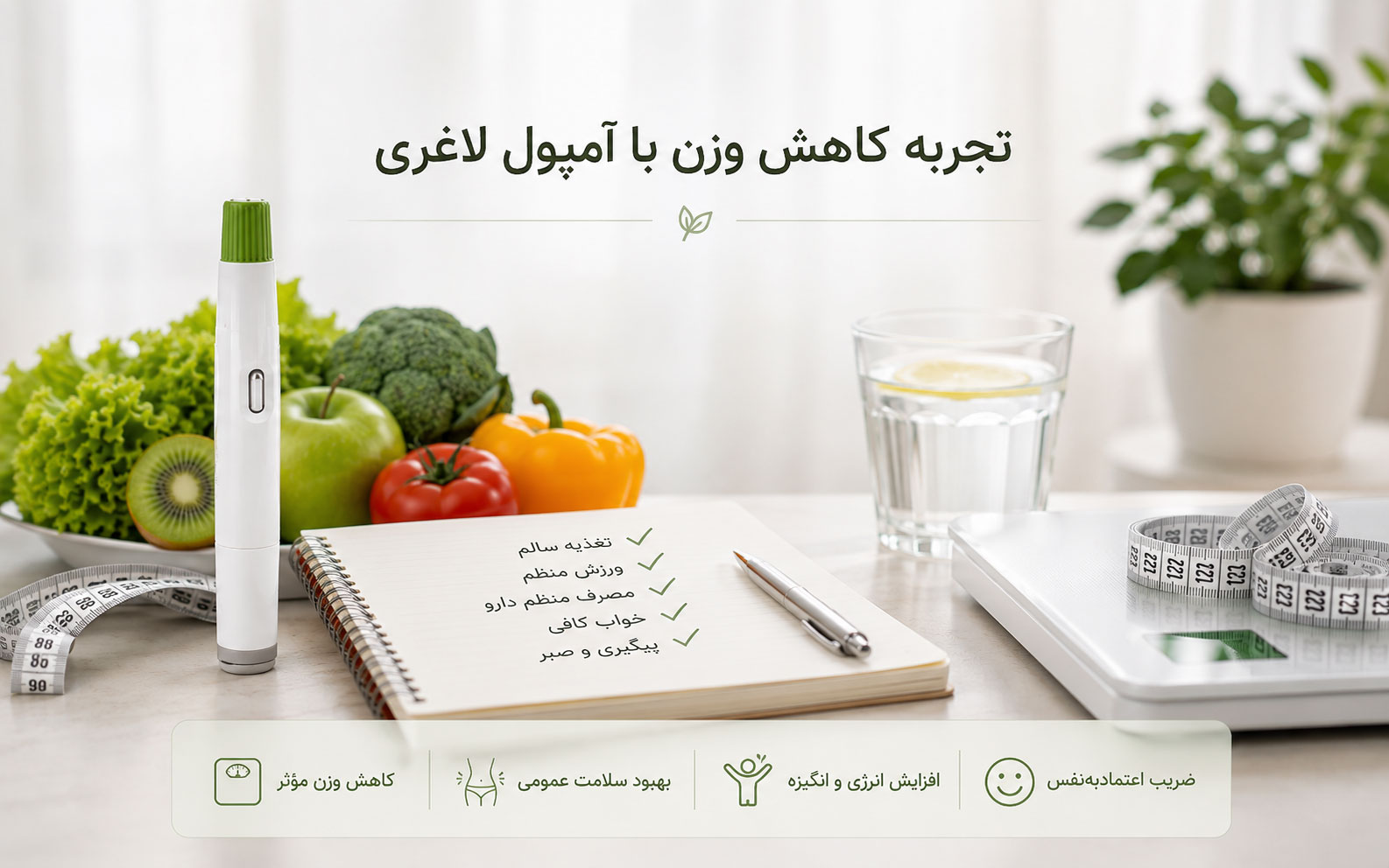 تجربه کاهش وزن با آمپول لاغری قبل از شروع این
