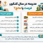 سال دوازدهم برم مدرسه یا نه؟ انتخاب بین کلاس حضوری