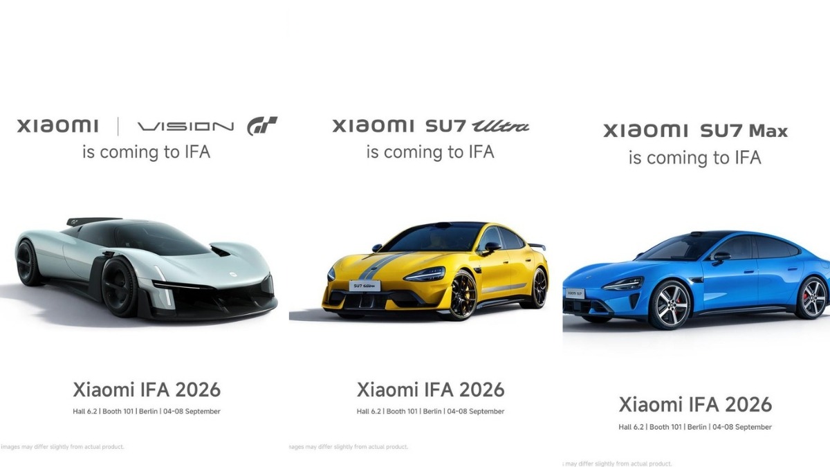 شیائومی با خودروی SU7 Ultra و دیجی‌نوی مفهومی ویژن GT به نمایشگاه IFA 2026 می‌آید.
