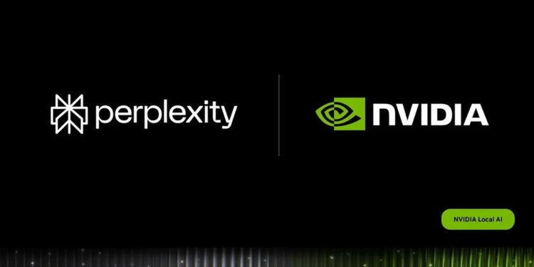 عامل هوش مصنوعی آفلاین Perplexity به ویندوز آمده است 1 لوگوی شرکتهای Perplexity و NVIDIA به همراه عبارت NVIDIA Local AI روی پسزمینه مشکی
