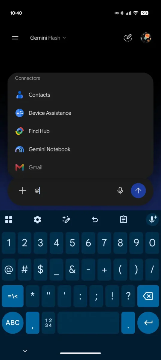 معرفی نماد @ برای دسترسی به Skills و Connectors در Jamnai