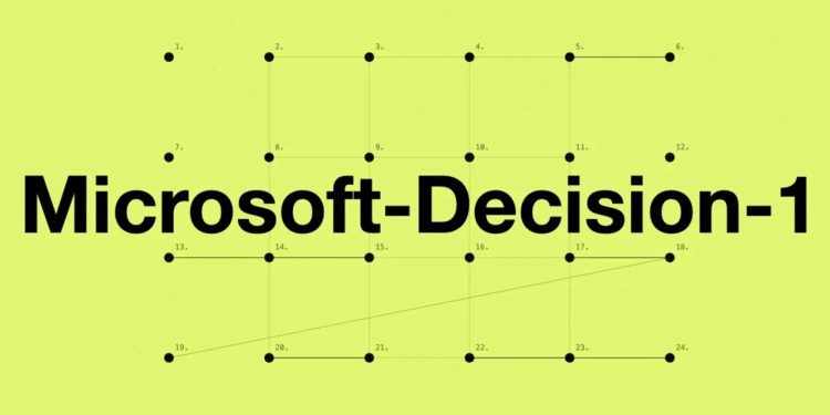 تصویری از رونمایی مدل هوش مصنوعی Decision-1 مایکروسافت