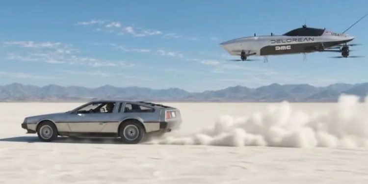 رقیبی برای رویای خودروی پرنده تسلا؛ DeLorean وارد مسابقات هوایی الکتریکی شد 1 تصویری از مسابقات هواگردهای برقی دلورین