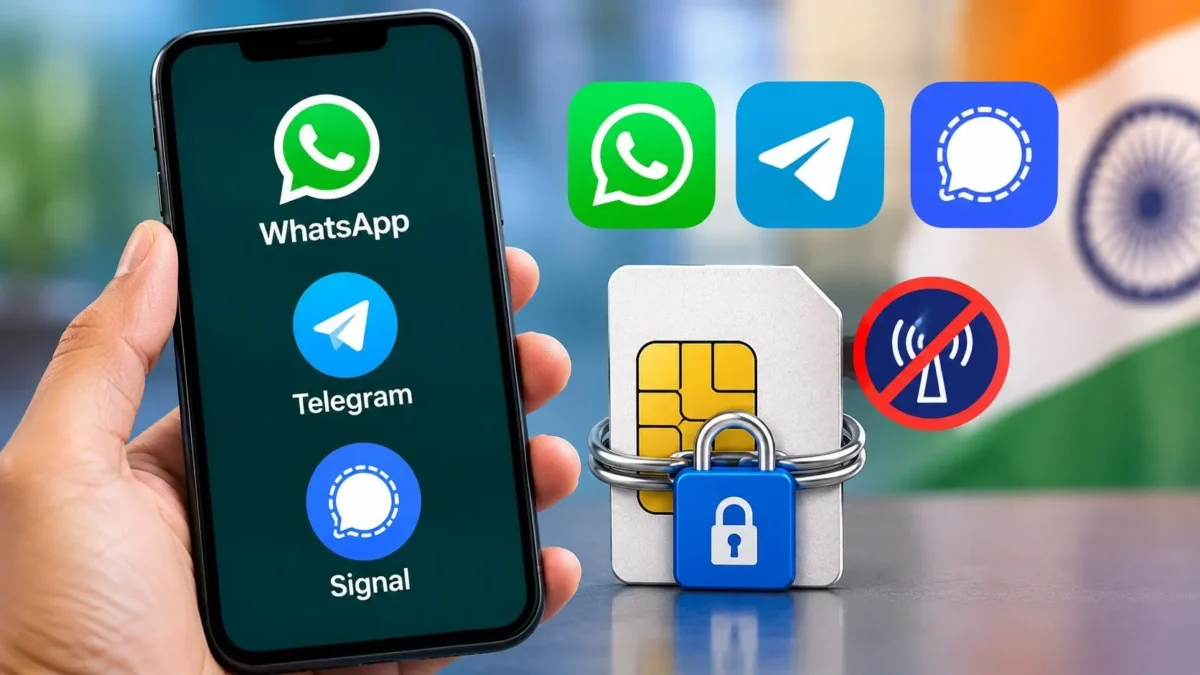 الزام اتصال واتس اپ و تلگرام به سیم کارت فعال 