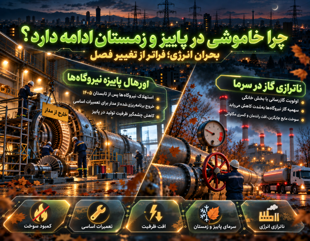چرا با پایان گرما، سایه خاموشی از سر صنایع و مشترکان کم نمی شود؟