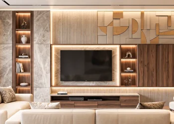 اشتباه رایج در طراحی TV Wall؛ چرا فاصله استاندارد قاب تا لبه تلویزیون مهم است؟