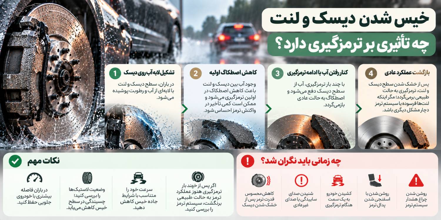 خیس شدن دیسک و لنت
