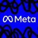 انصراف متا از بند بحث برانگیز آموزش هوش مصنوعی 8 لوگوی سفید Meta در مرکز پسزمینه آبی روشن، با نقشهای سیاه درهمتنیده در حاشیهها.