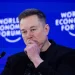 ایلان ماسک: اینستاگرام برای دختران است 8 Man in a black jacket with hands folded near his chin on a World Economic Forum stage, speaking into a microphone.