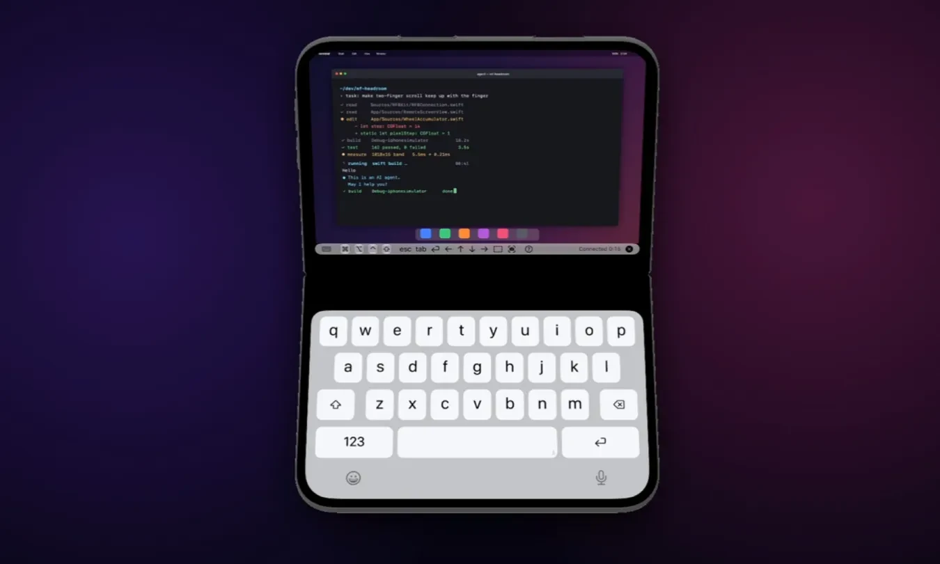 تبدیل iPhone Duo به یک مک بوک جیبی: اجرای سیستم عامل مک در آیفون تاشو با برنامه Headroom!