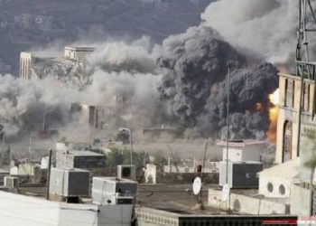 جنگنده های سعودی استان ذمار یمن را با سلاح ممنوعه