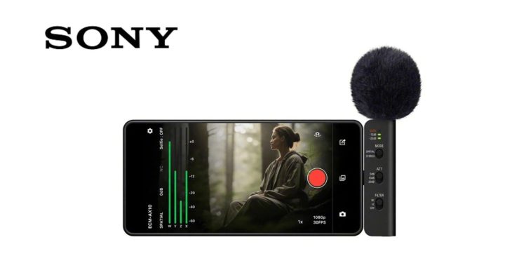 سونی میکروفون ECM-AX10 را برای ضبط صدای فضایی با گوشی معرفی کرد