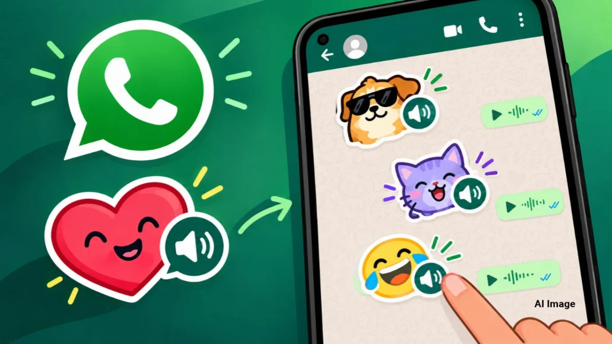 واتس اپ قابلیت ساخت استیکرهای صوتی را اضافه می کند 3 قابلیت جدید استیکر صوتی واتس اپ برای افزودن صدا به استیکرها